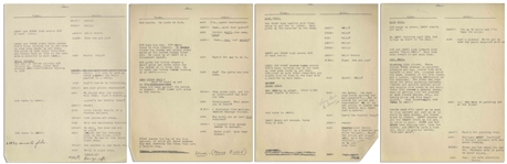 Moe Howard's 29pp. Script for The Three Stooges 1949 Pilot TV Show ''Jerks of All Trades'' With Shemp -- Annotated by Moe, With His Signature -- 8.5'' x 11'' -- Very Good Condition